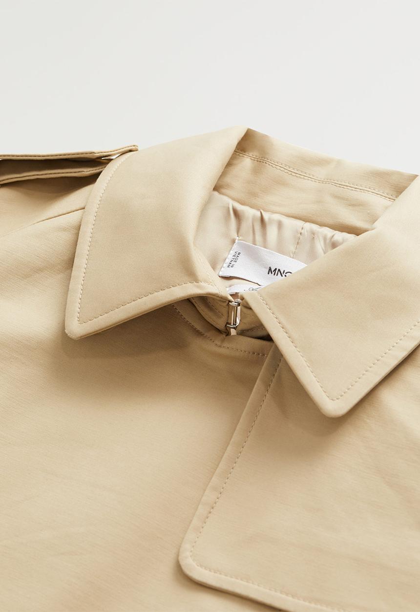 MANGO - Trench coat polana - beige