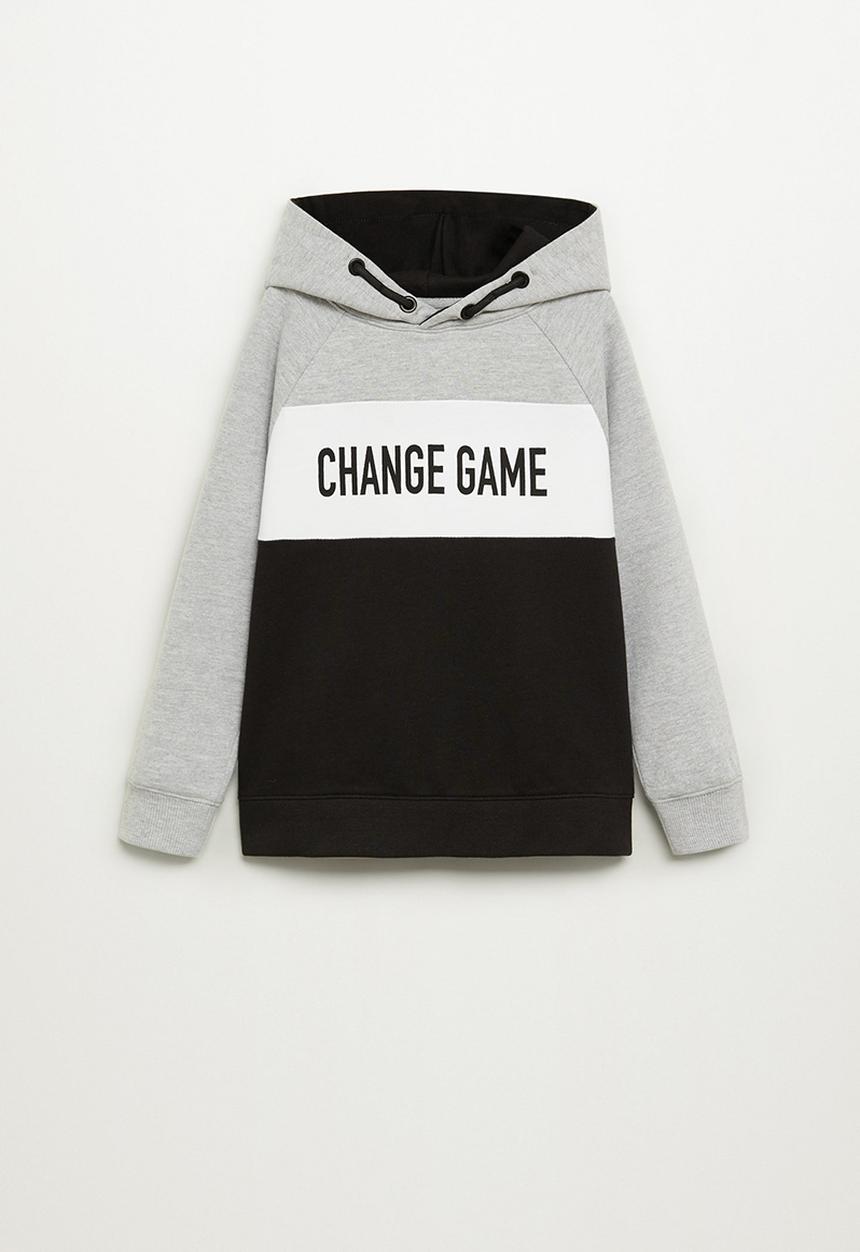 MANGO - Oregon sweatshirt - black & grey