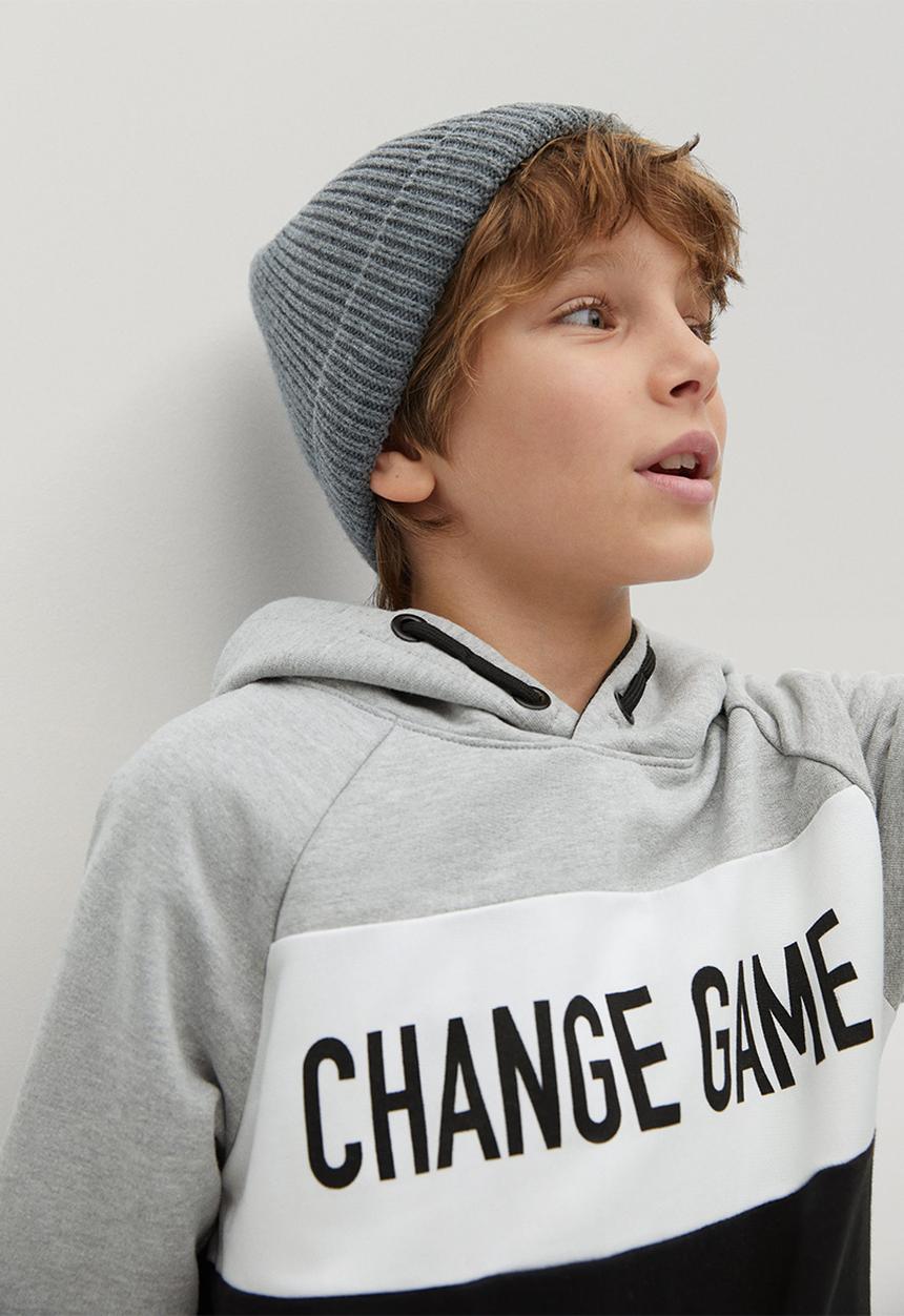MANGO - Oregon sweatshirt - black & grey