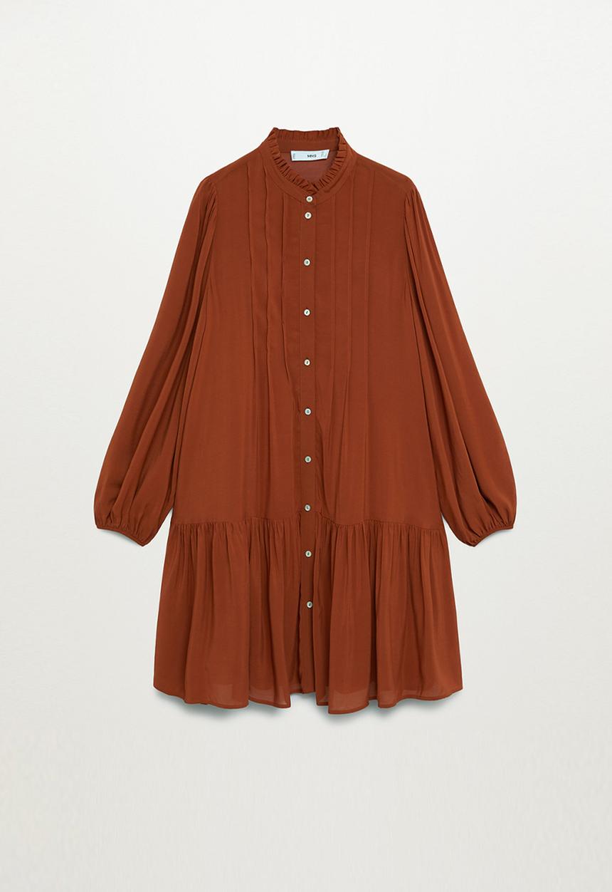 MANGO - Dress sofia - rust