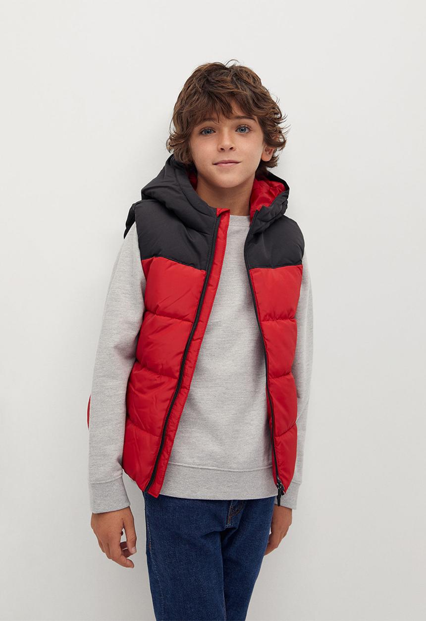 MANGO - Sleeveless puffer jacket - red