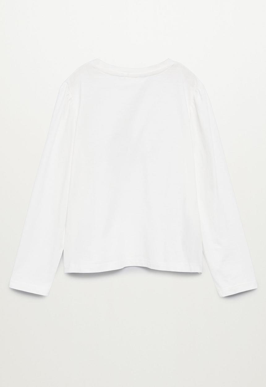 MANGO - Baile long sleeve tee - white