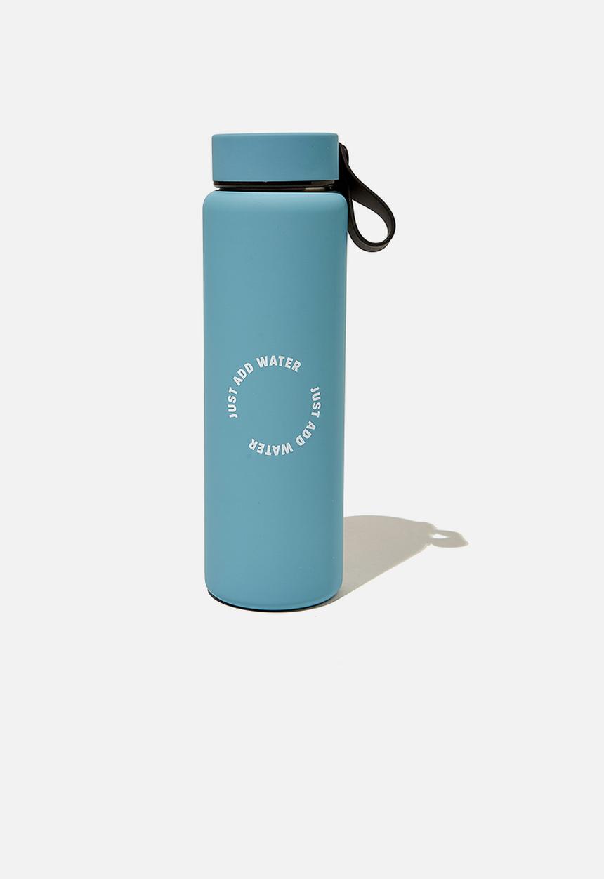 Typo - On the move metal drink bottle 500ml- blue 