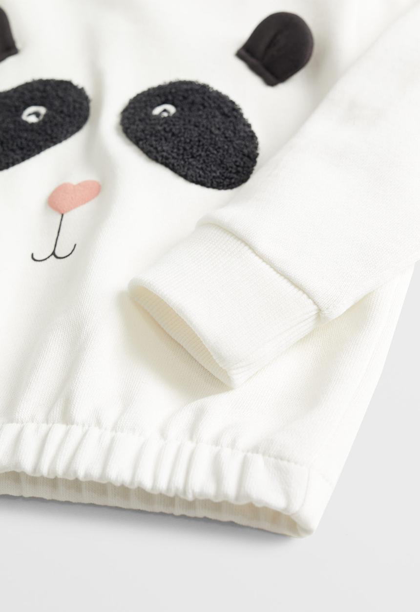 MANGO - Face sweatshirt - white