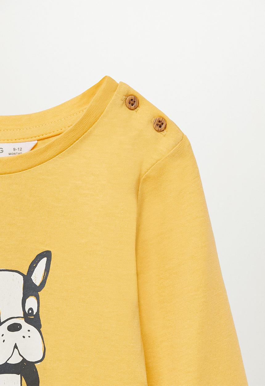 MANGO - Carlos short sleeve tee - yellow