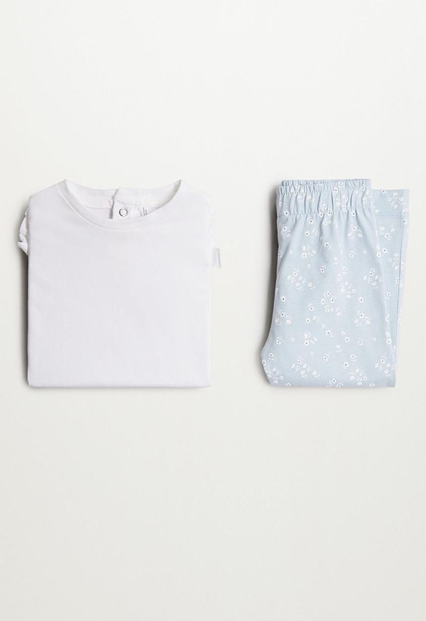 MANGO - Lucia pyjamas - blue & white