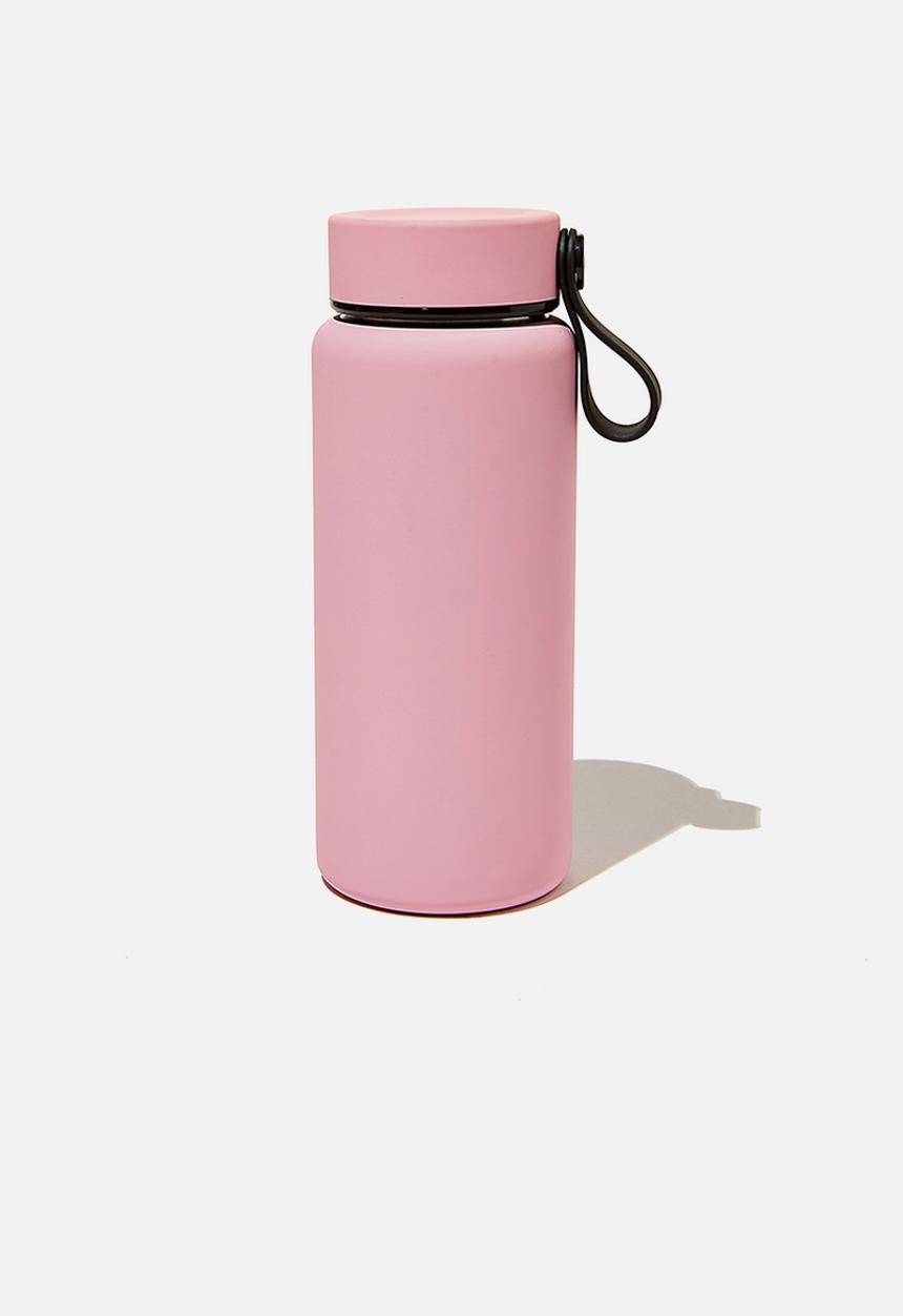 Typo - On the move metal drink bottle 350ml-plastic pink