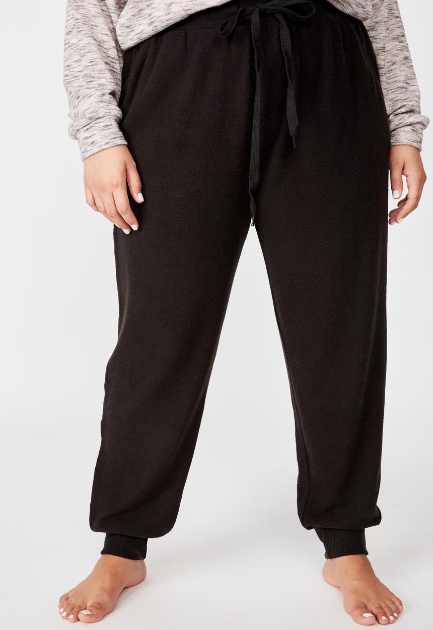 Cotton On - Curve super soft slim fit pant - black