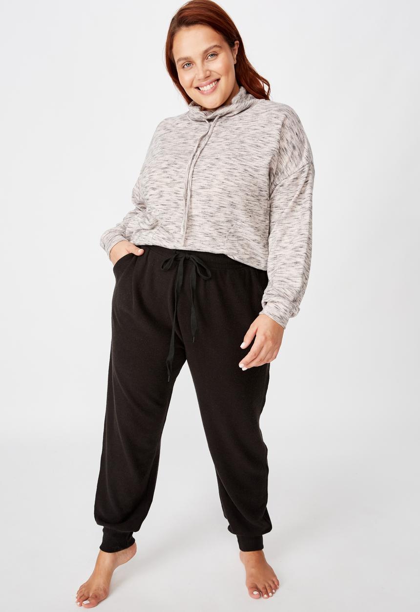 Cotton On - Curve super soft slim fit pant - black
