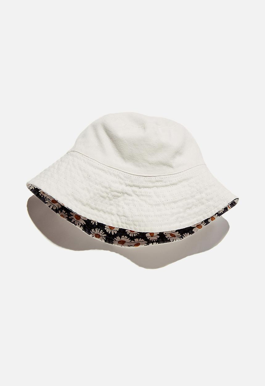 Rubi - Elly reversible wide brim bucket hat - black 