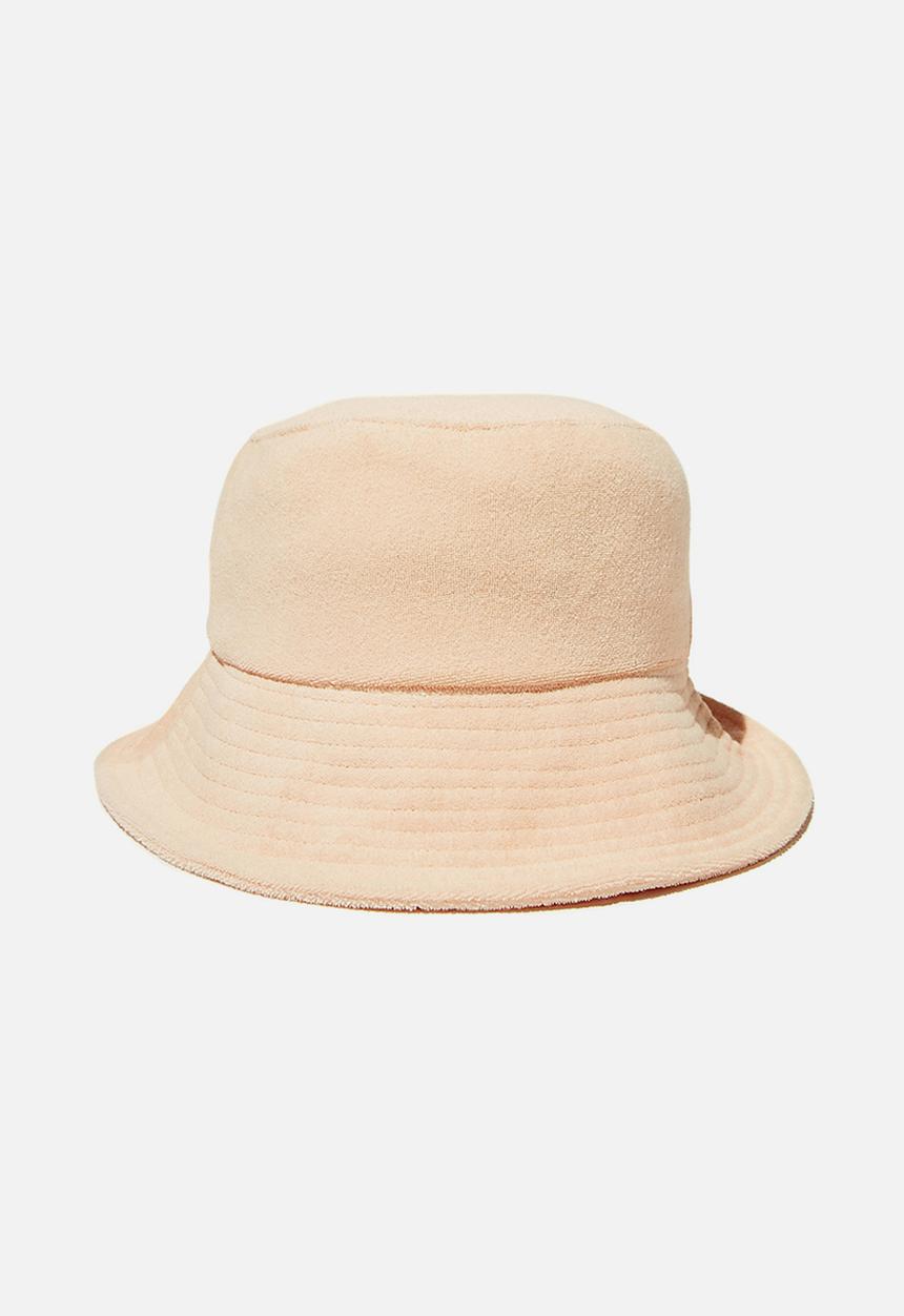 Rubi - Bianca bucket hat - soft peach terry