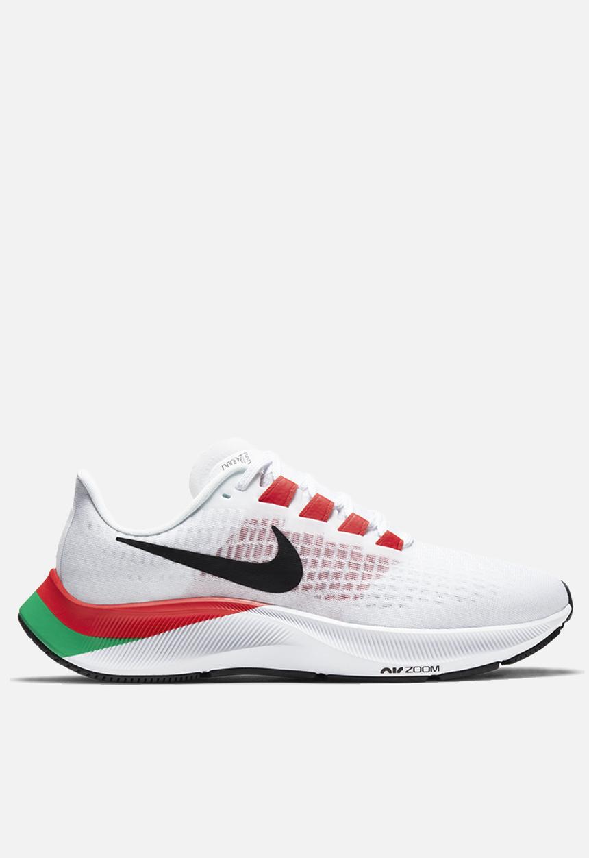 Nike - Nike air zoom pegasus 37 e.k. - dd9481-100 - white/black-chile red-lucky green