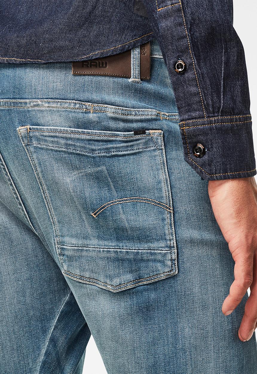 G-STAR - Scutar 3d slim-gorbi stretch denim - blue