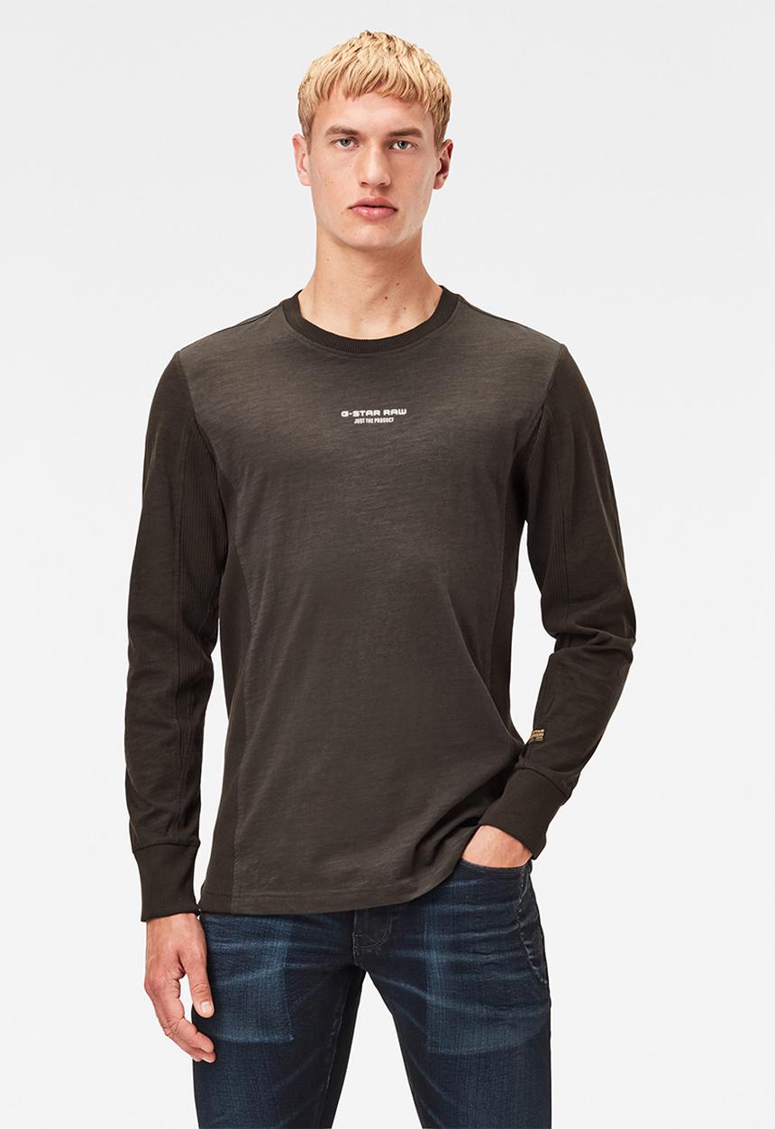 G-STAR - Motac logo r t long sleeve - grey 