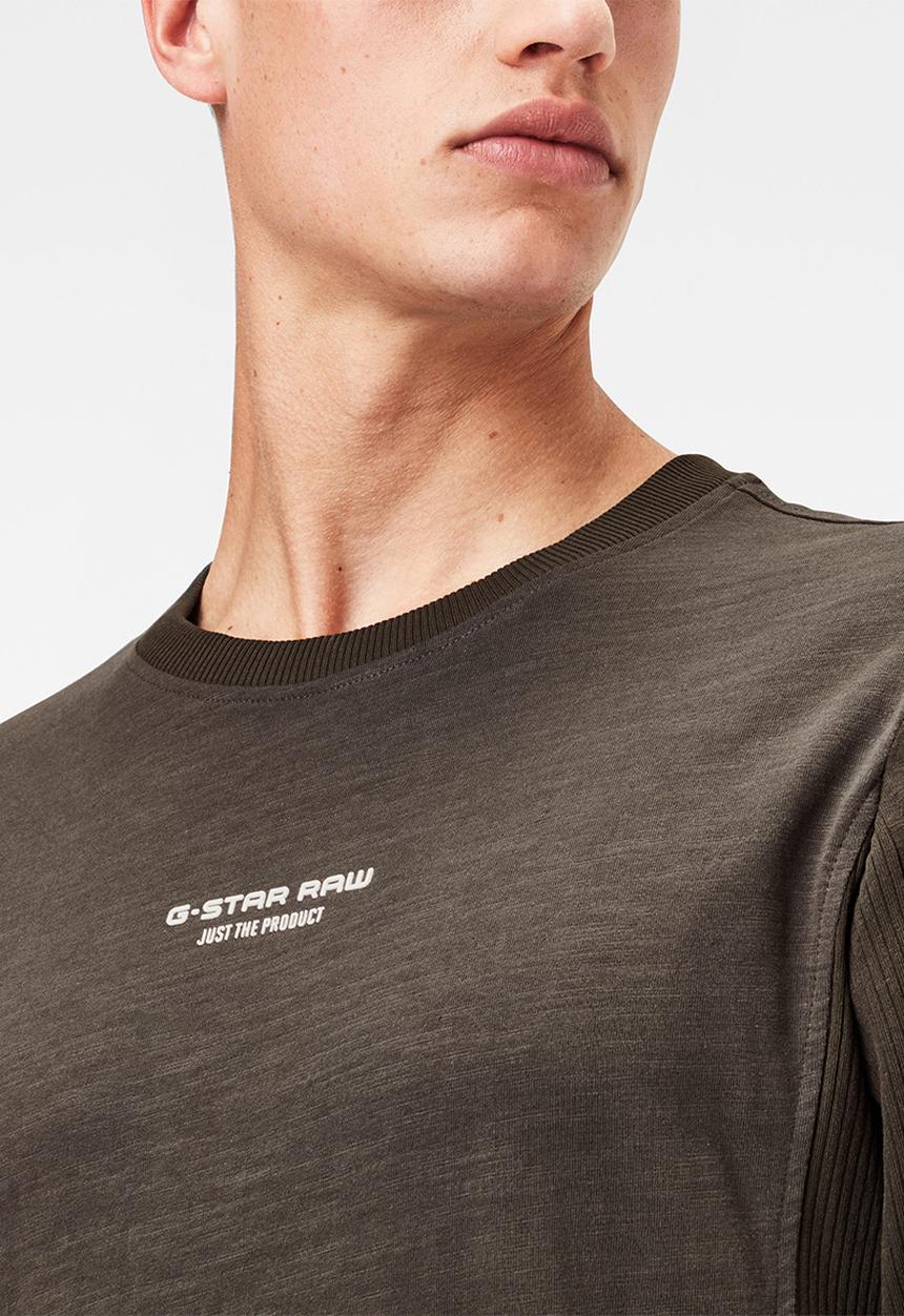 G-STAR - Motac logo r t long sleeve - grey 