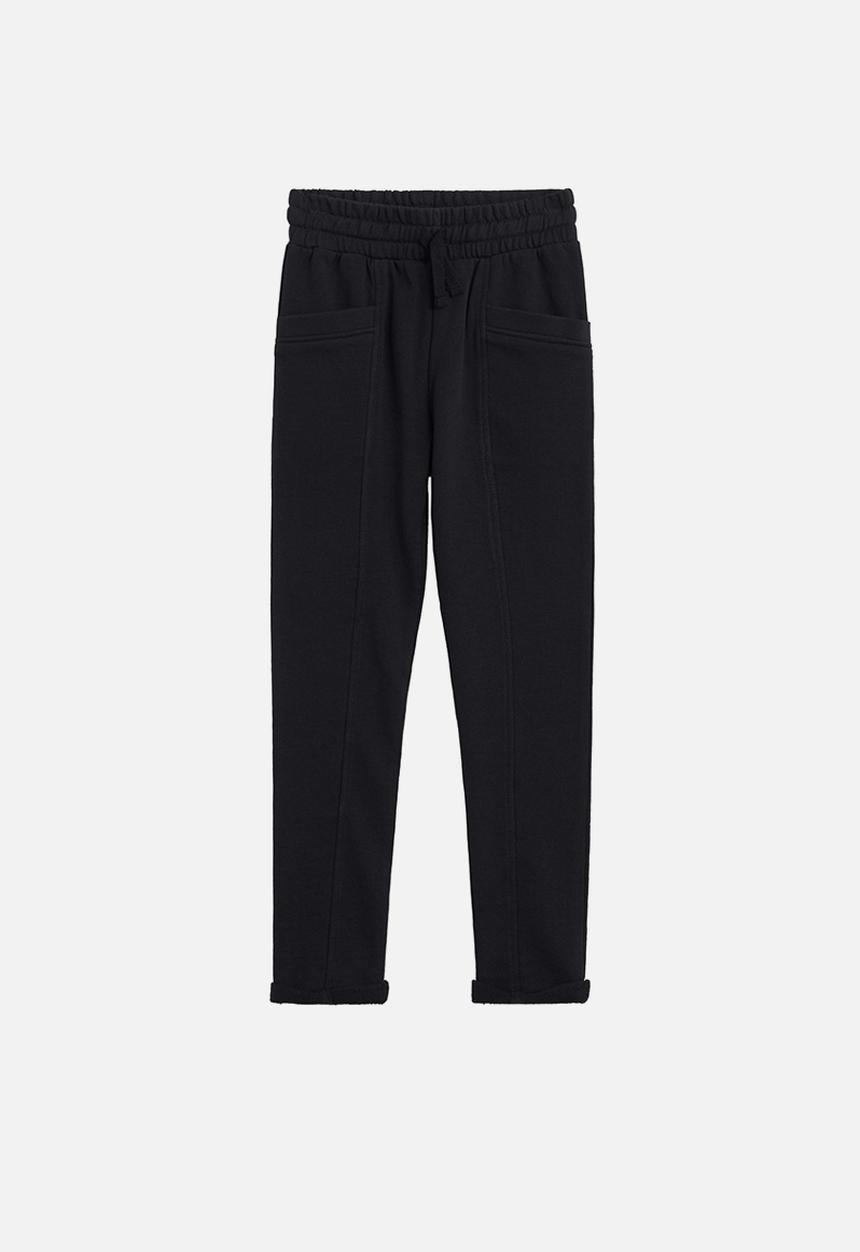 MANGO - Barna trousers - black