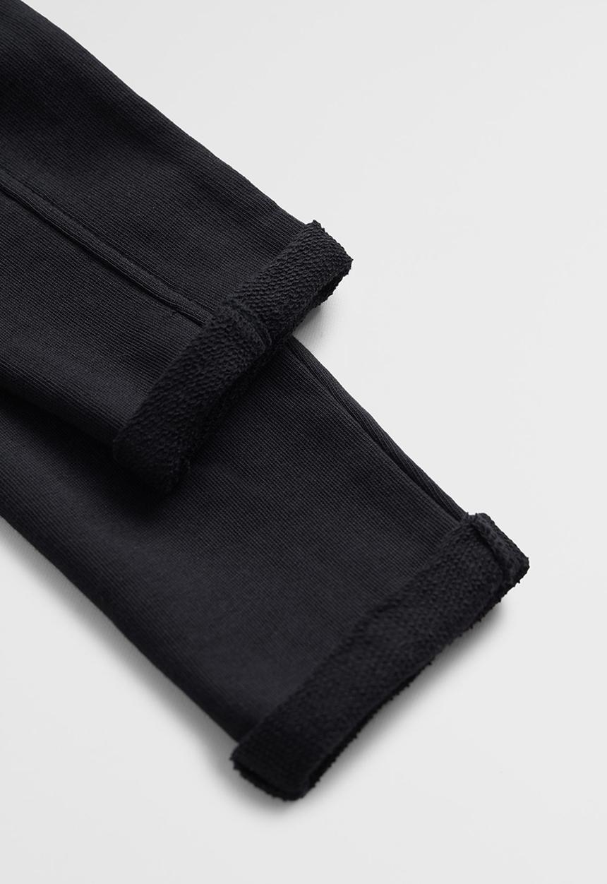 MANGO - Barna trousers - black