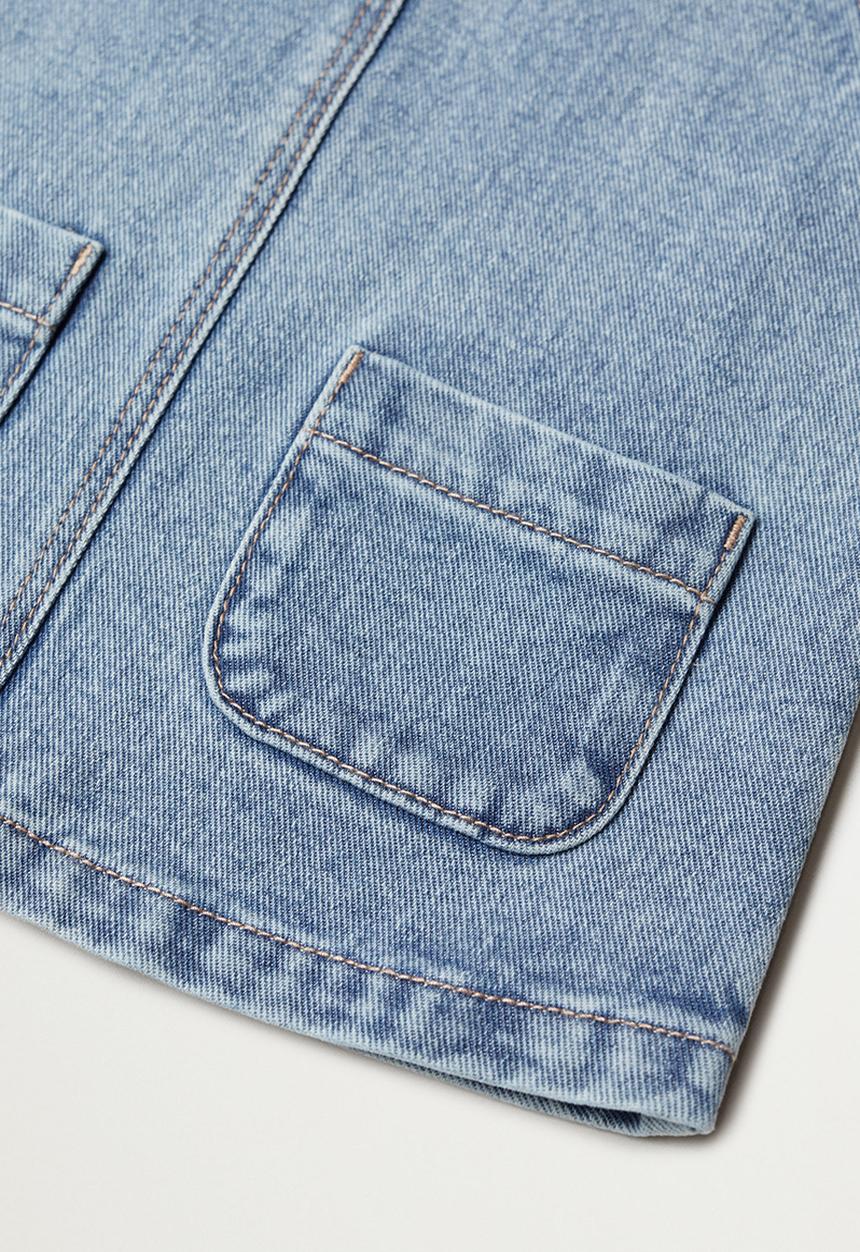 MANGO - Elva dungarees - open blue