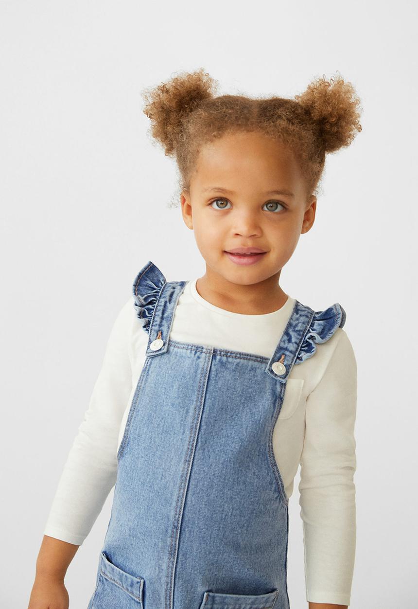 MANGO - Elva dungarees - open blue