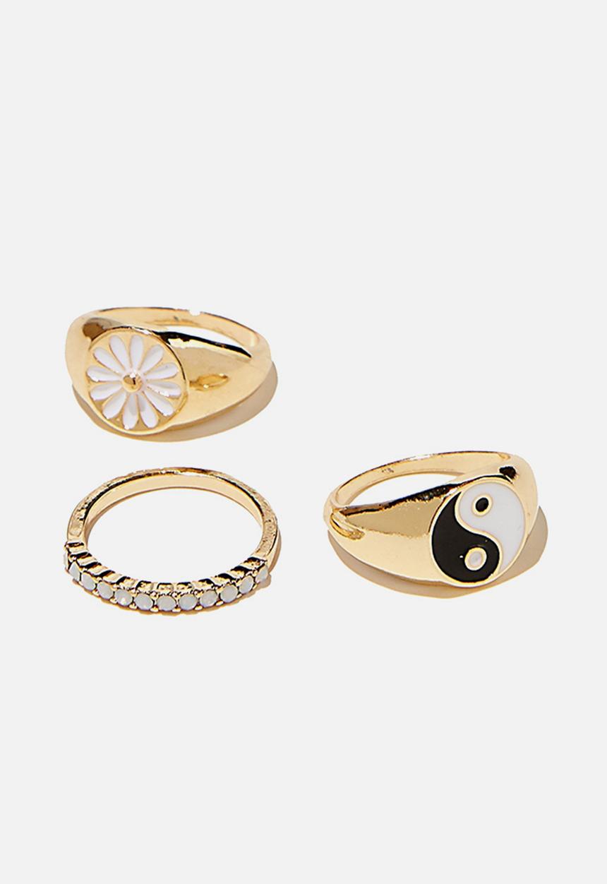 Rubi - Brighter days ring set - gold