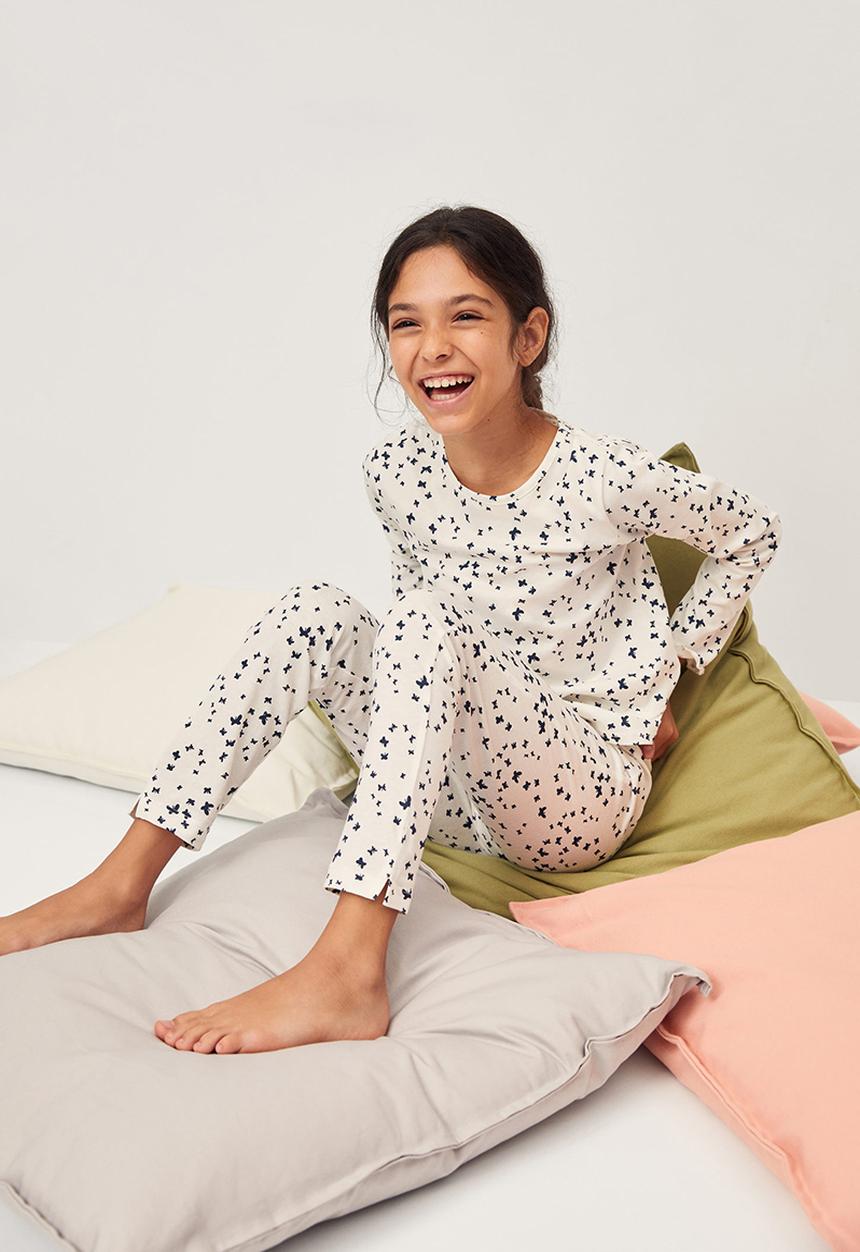 MANGO - Mariposa pyjamas - white