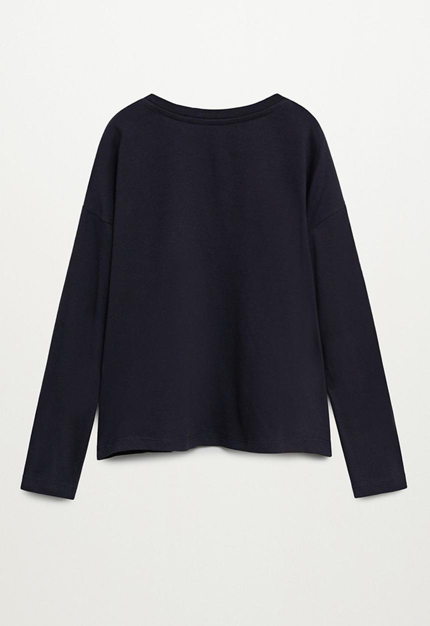 MANGO - Dancer2 long sleeve tee - charcoal