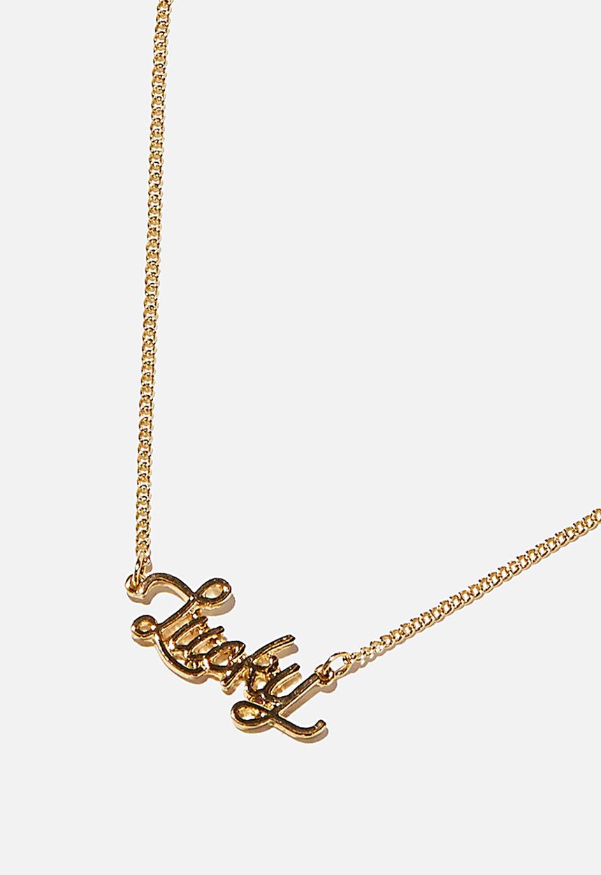 Rubi - Brighter days pendant necklace - gold