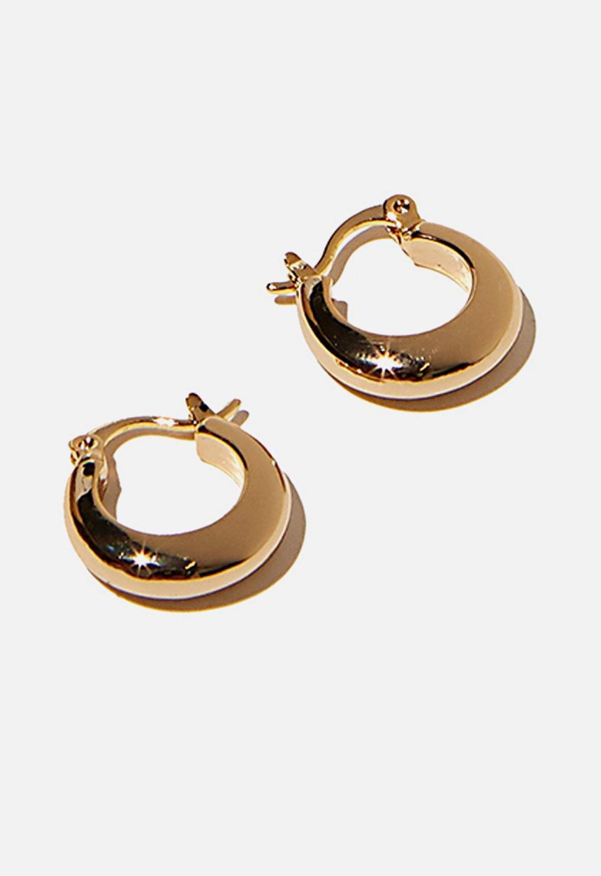 Rubi - Premium everyday hoop - gold plated small