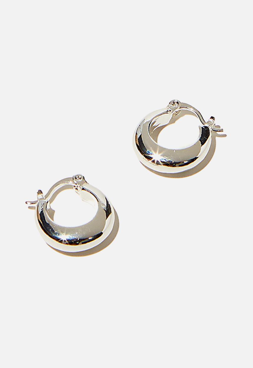 Rubi - Premium everyday hoop - silver 