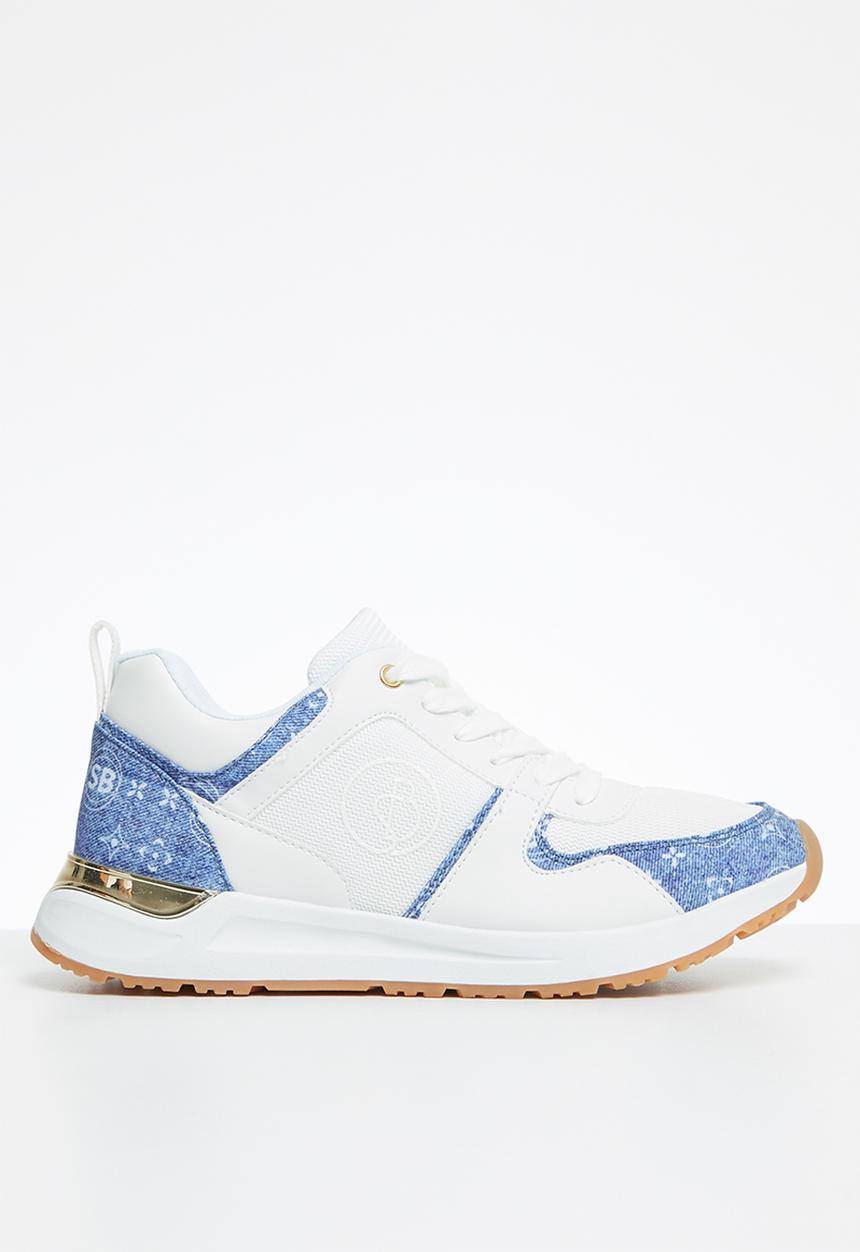 SISSY BOY - Styled to  go sneaker - white & blue 