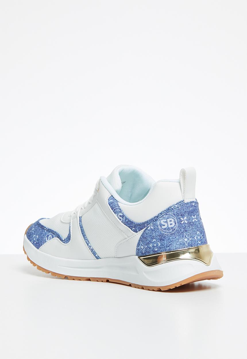 SISSY BOY - Styled to  go sneaker - white & blue 