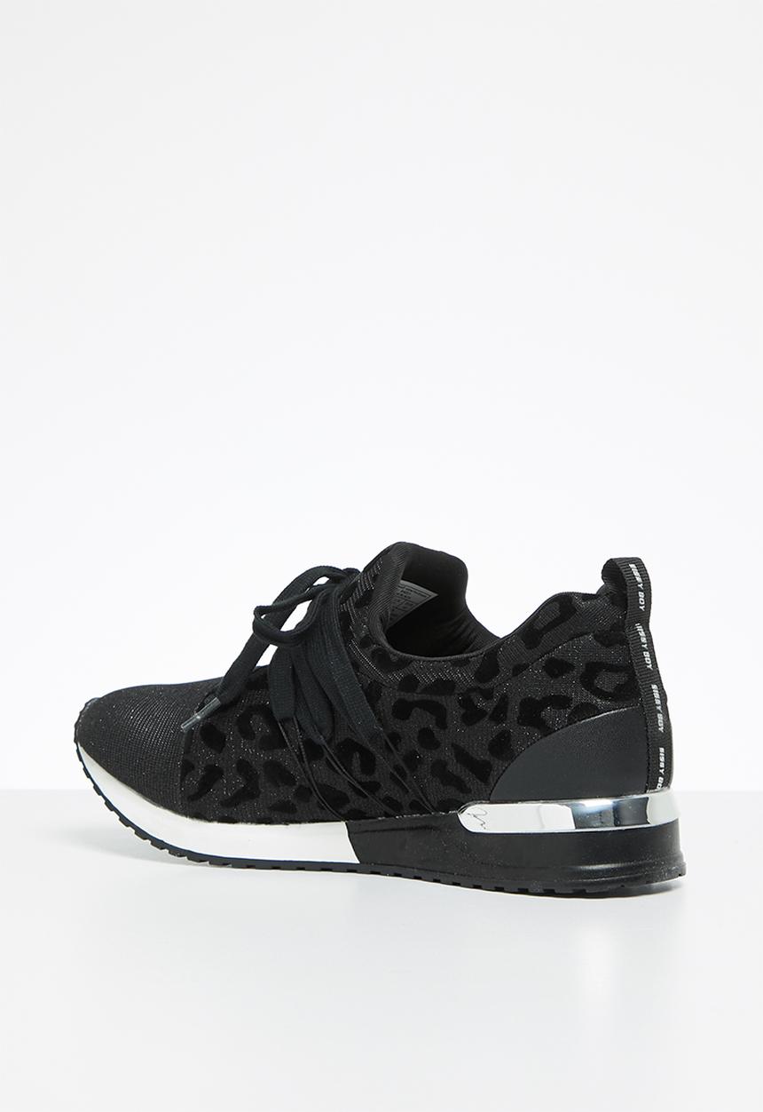 SISSY BOY - Creeper animal print sneaker  - black