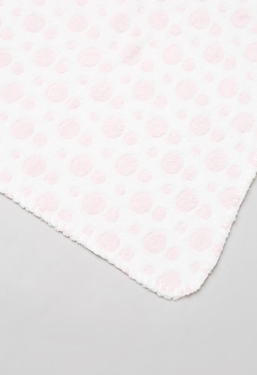 Pop Candy - Baby girls blanket - pink & white