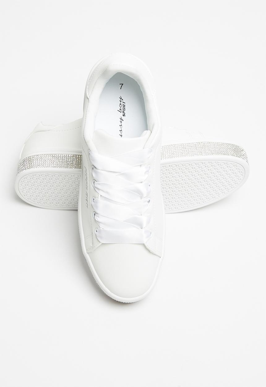 SISSY BOY - Duchess sneaker with bling sole  - white