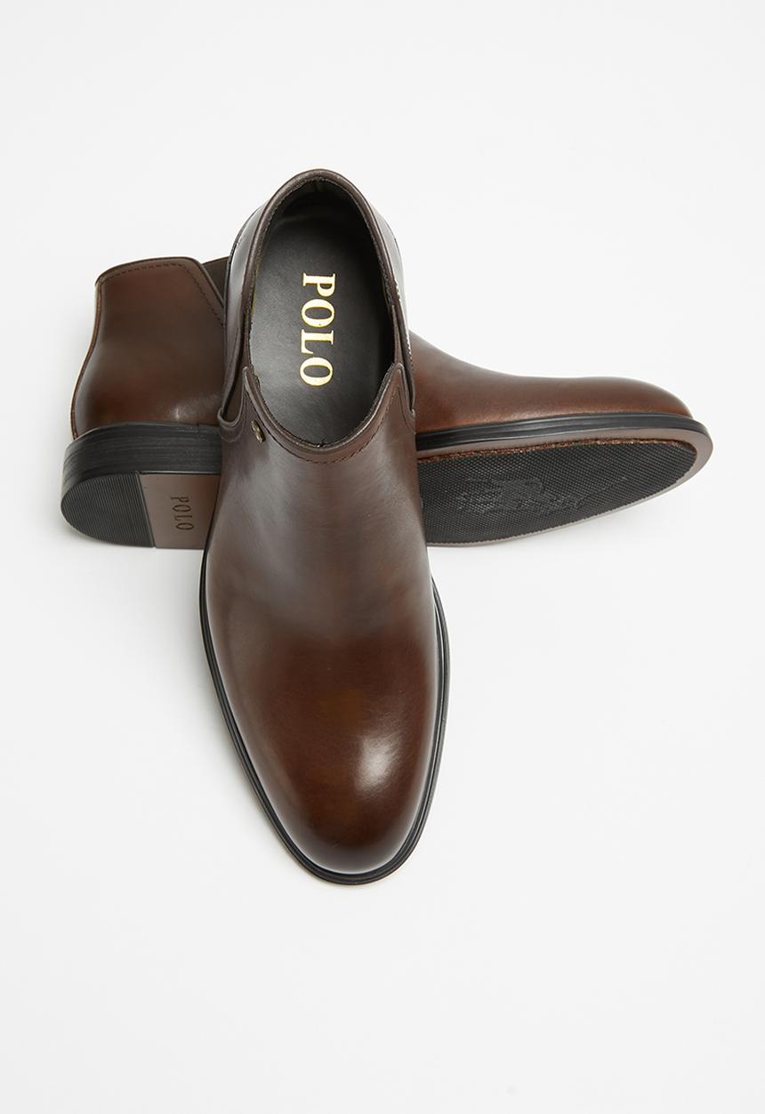 POLO - Claude leather chelsea boot - dark brown