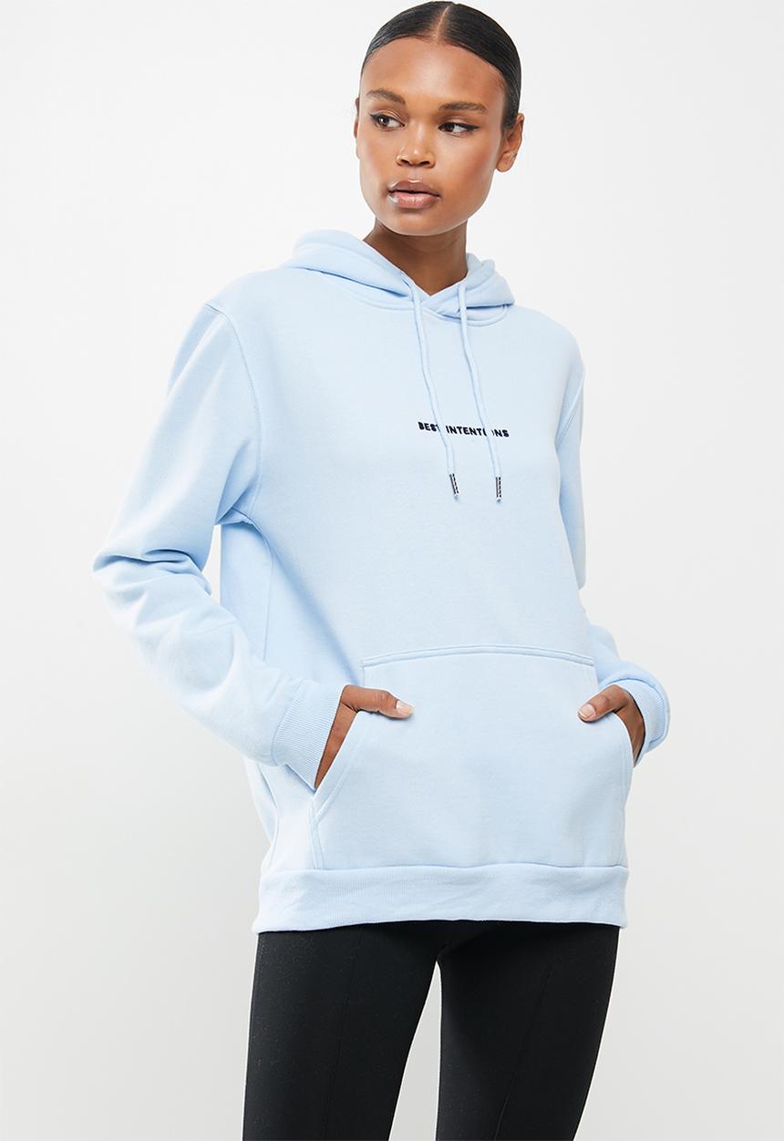 Factorie - Graphic hoodie - blue 