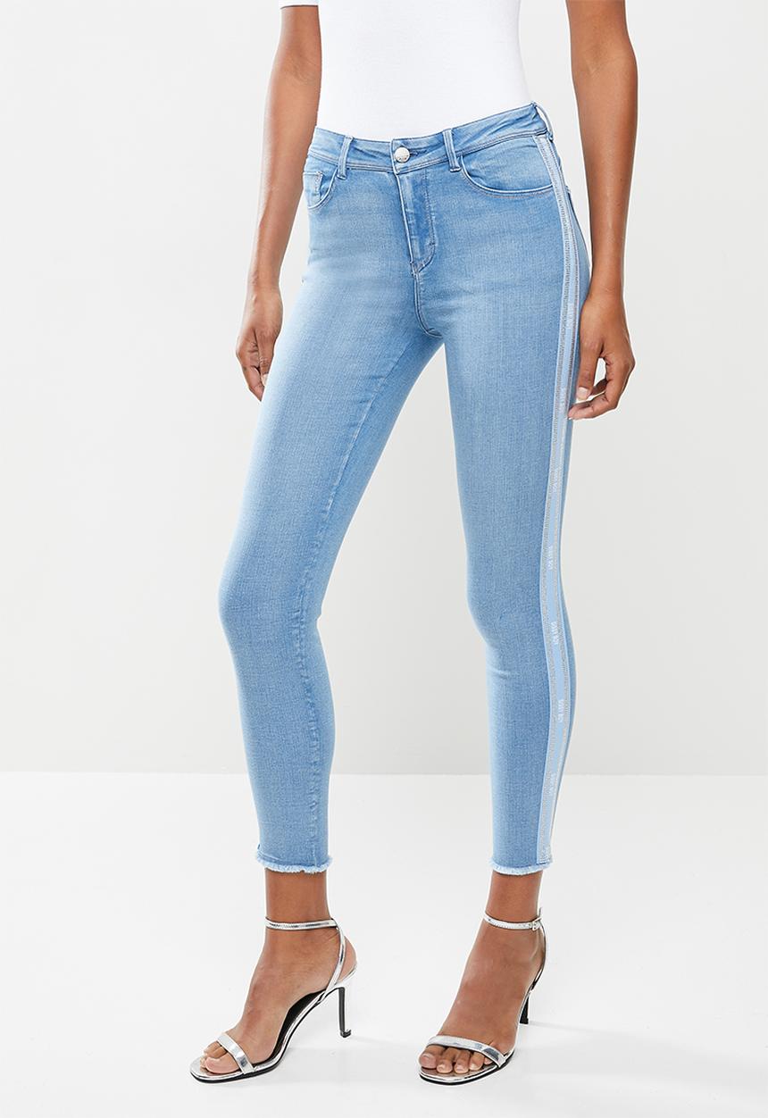 SISSY BOY - Saint west axel skinny with side tape - blue