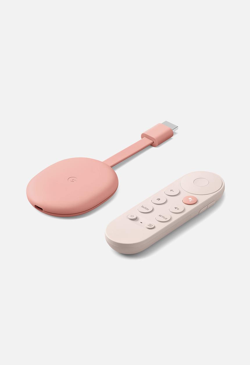 Google - Chromecast 4 with remote - sunrise