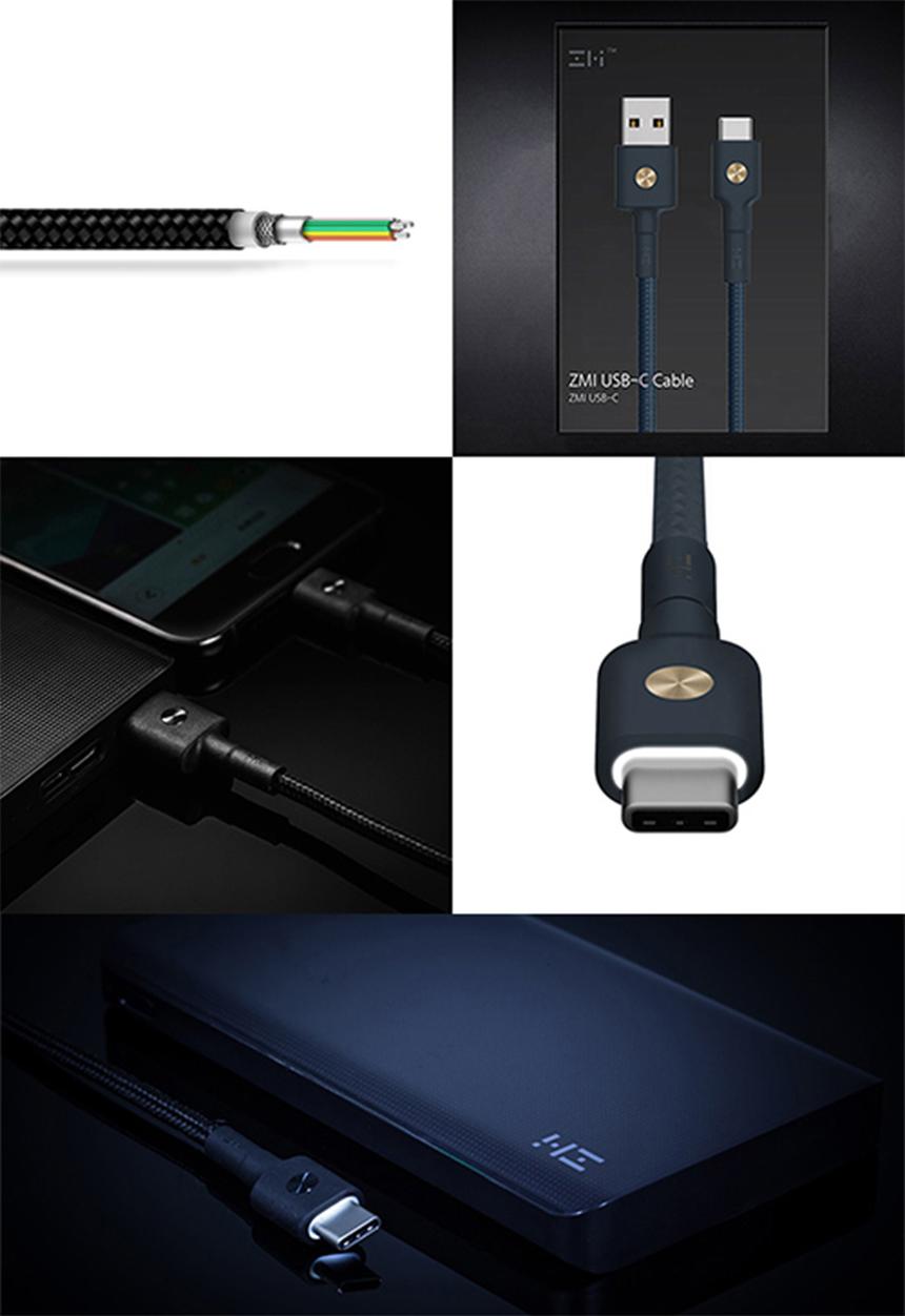 ZMI - USB Cable with LED - Blue