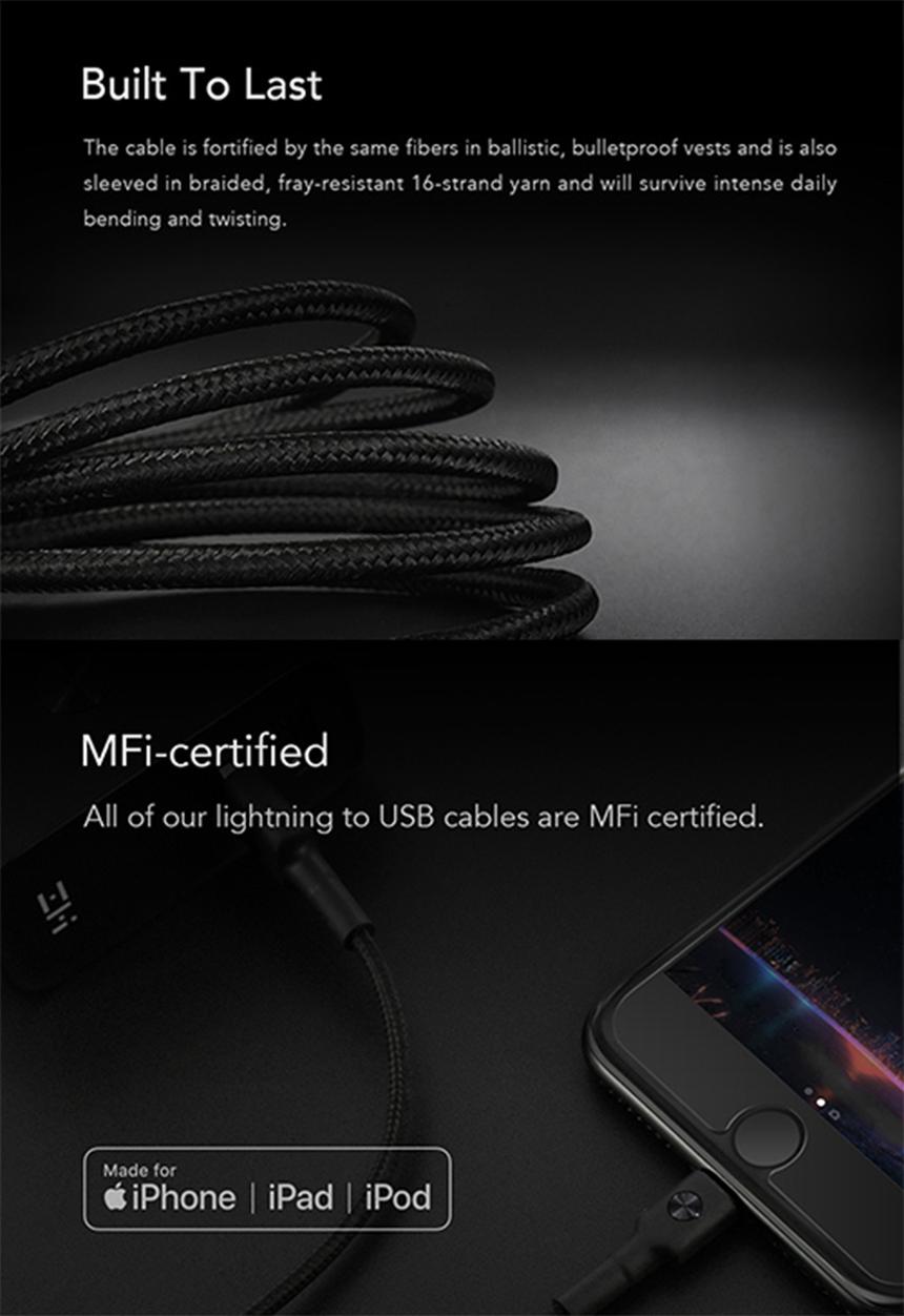 ZMI - USB MFI lightning cable - Red