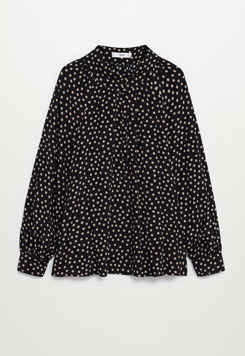 MANGO - Blouse peach - black
