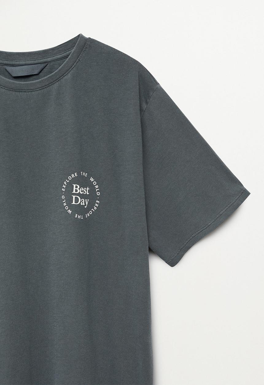 MANGO - Best short sleeve tee - grey