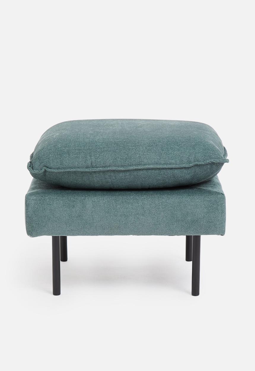 Sixth Floor - Flange ottoman - teal