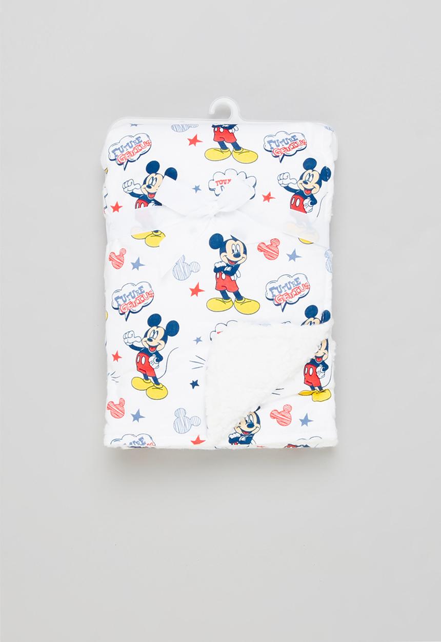 Character Group - Mickey Mouse sherpa throw - white