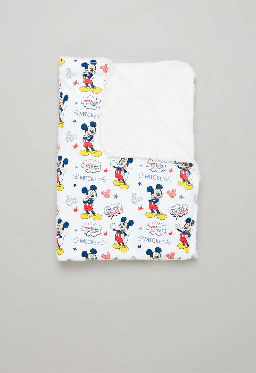 Character Group - Mickey Mouse sherpa throw - white