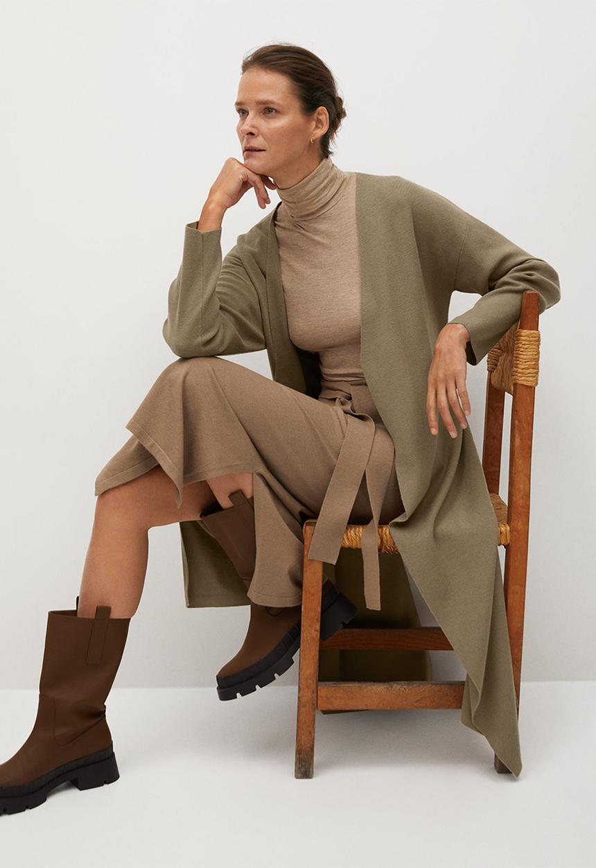 MANGO - Cardigan sofa-a - khaki