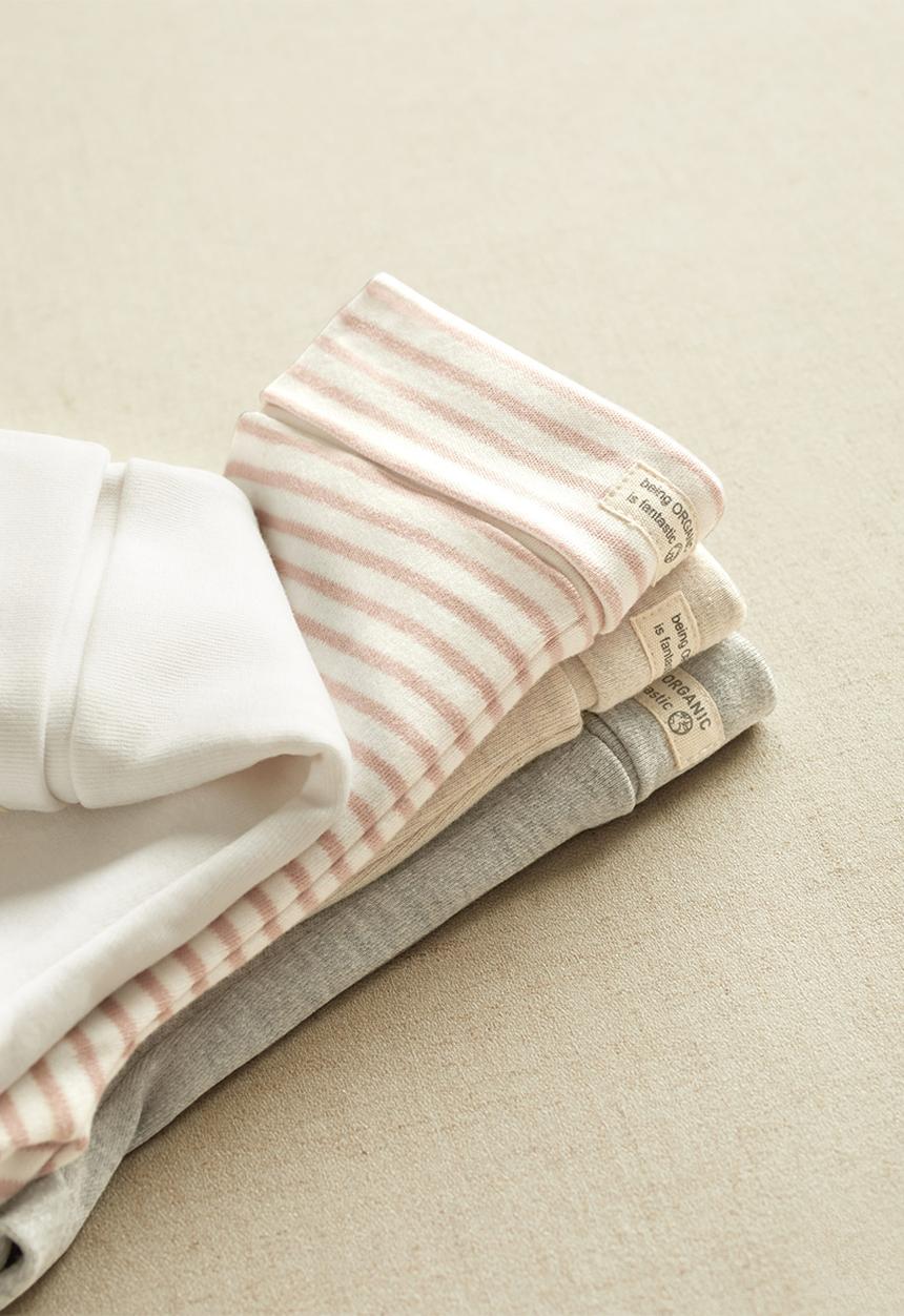 MANGO - Polaina trousers - tan & white