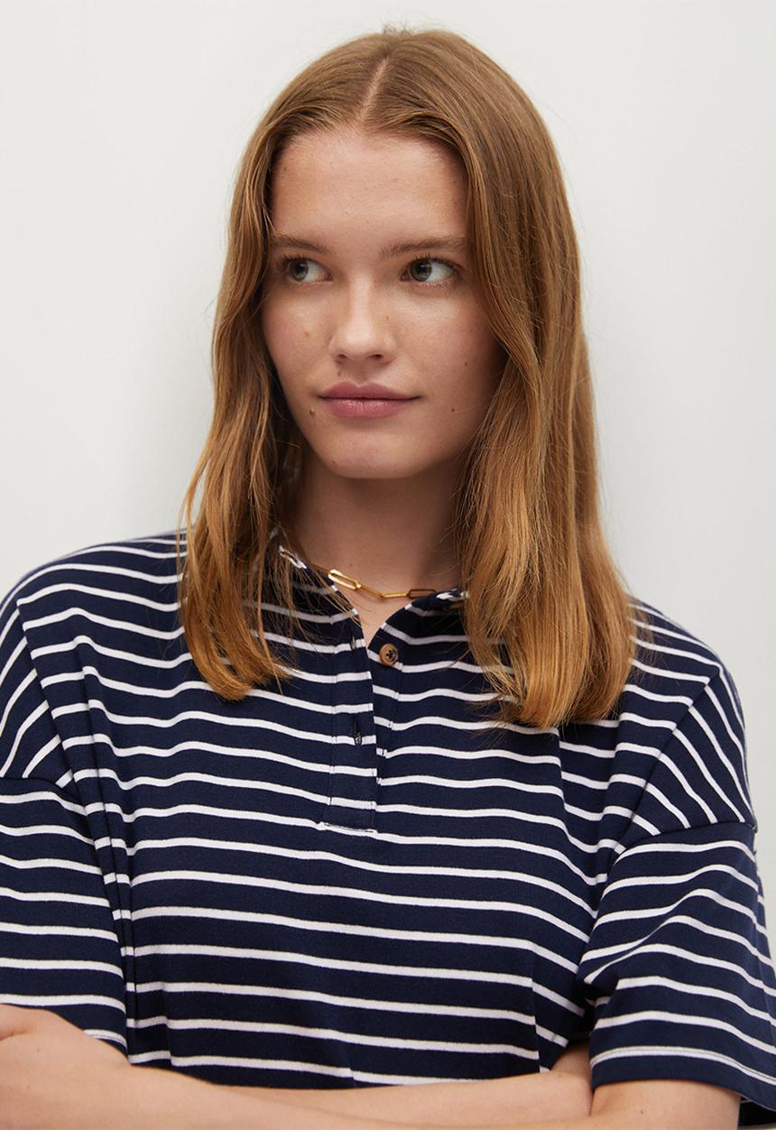 MANGO - Dress polera-h - navy