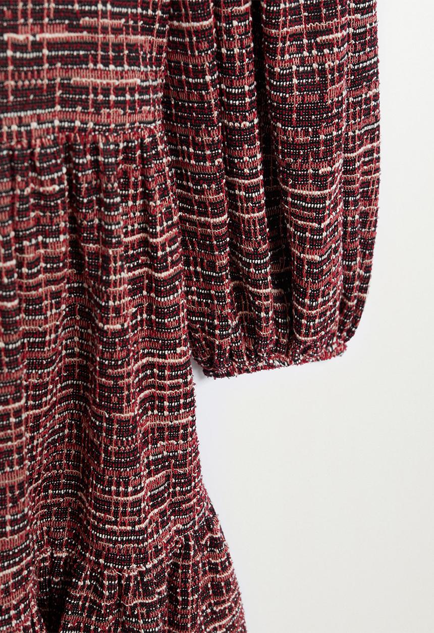MANGO - Dress seven - dark red