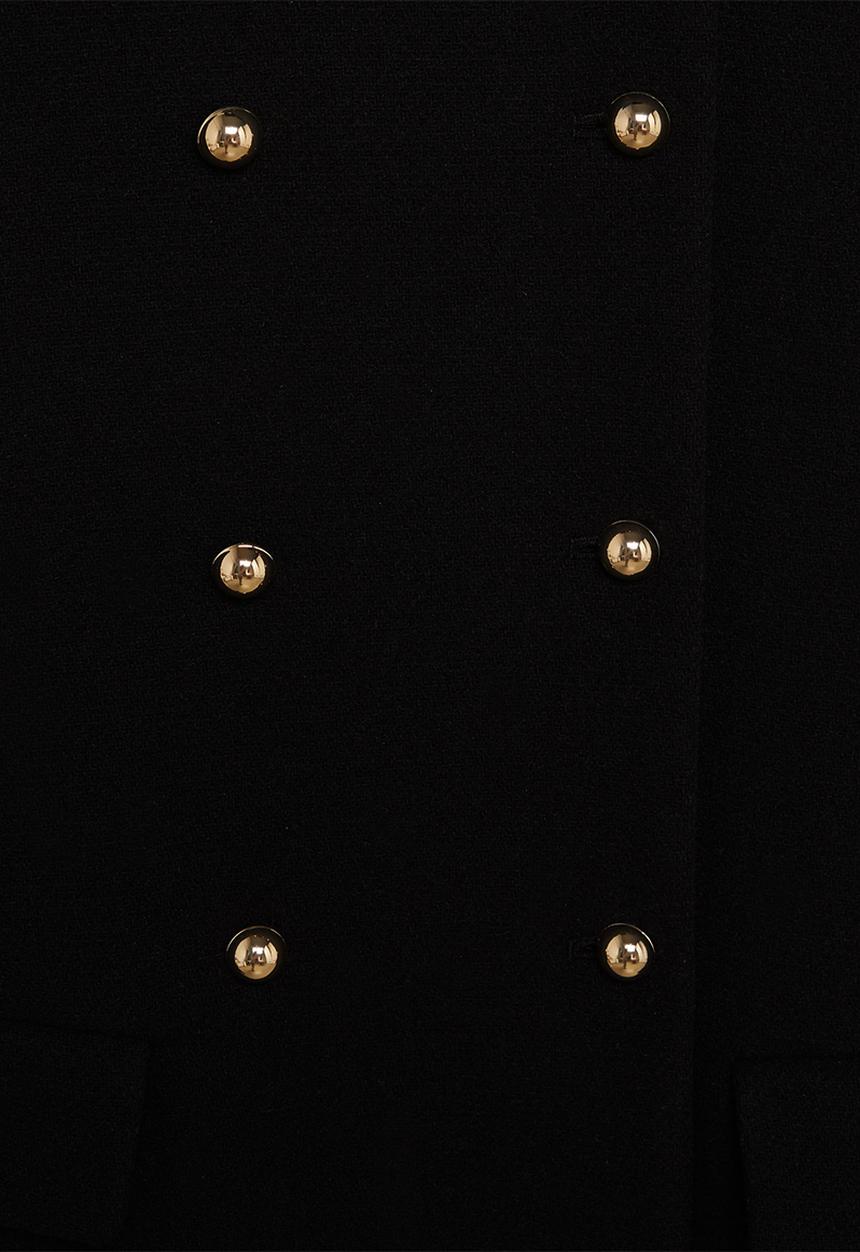 MANGO - Coat bombons - black